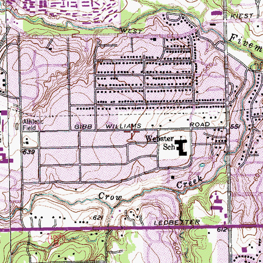 Topographic Map of New Birth Church of God in Christ, TX