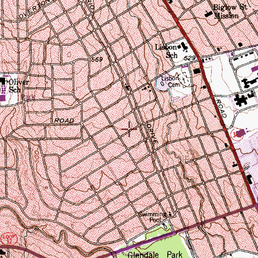 Topographic Map of New Generation Church of God in Christ, TX