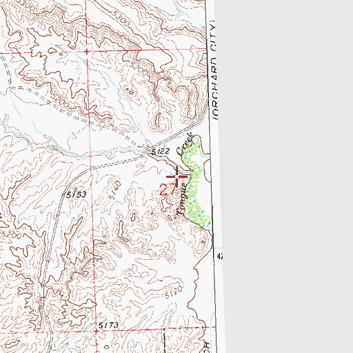 Topographic Map of Negro Creek, CO