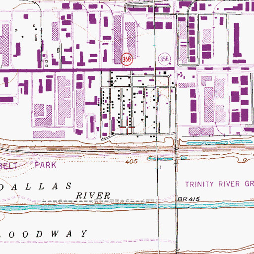 Topographic Map of New Jerusalem Church of God in Christ, TX