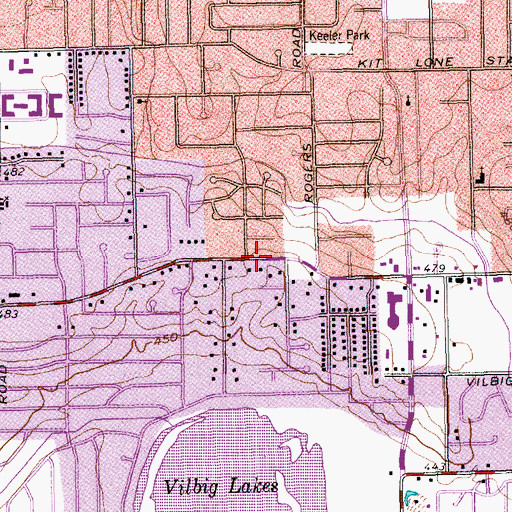 Topographic Map of Pathway Foundation Church of God in Christ, TX