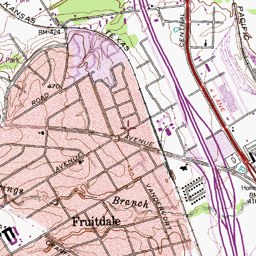 Topographic Map of Rejoicing Tabernacle Church of God in Christ, TX