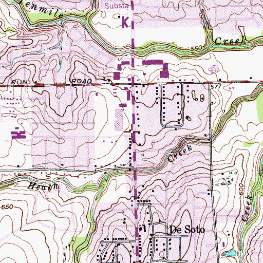 Topographic Map of United Church of God International, TX