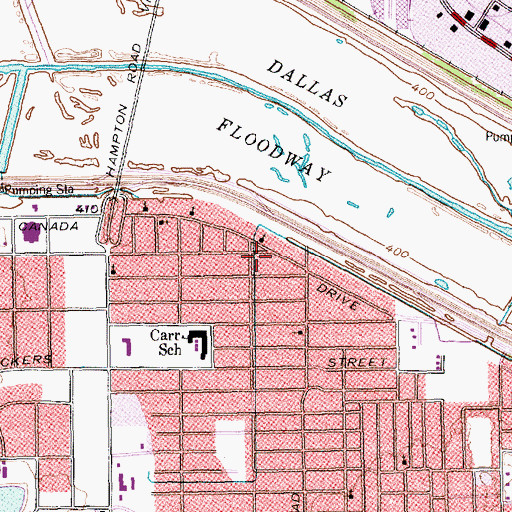 Topographic Map of Church of God in Christ, TX