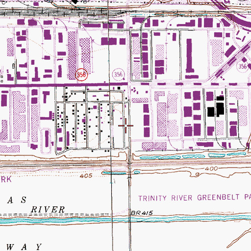 Topographic Map of Igelisia de Cristo Elim Church, TX