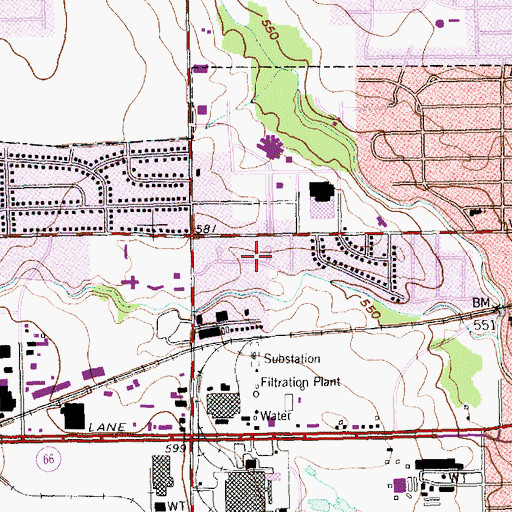 Topographic Map of Iglesia Ni Cristo Church, TX