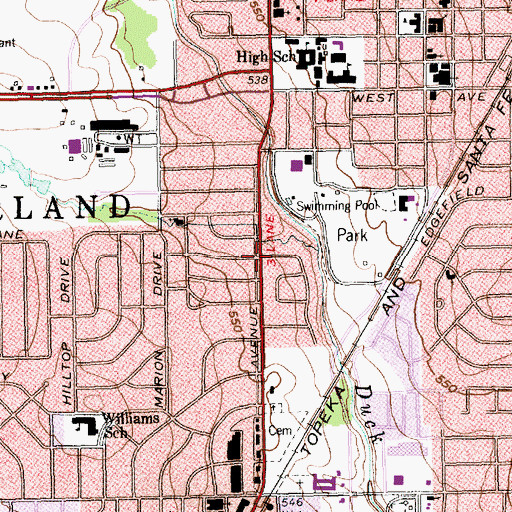 Topographic Map of Good Shepherd Catholic Church, TX