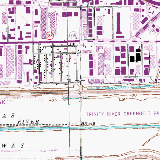 Topographic Map of Our Lady Queen of Peace Church, TX