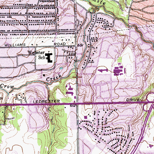 Topographic Map of Saint Elizabeth Catholic Church, TX