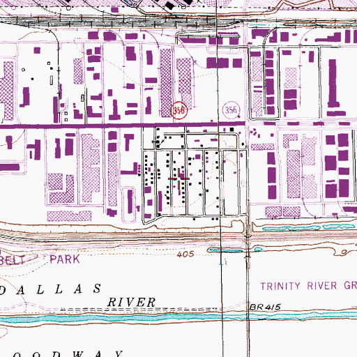 Topographic Map of Celestial Church of Christ, TX