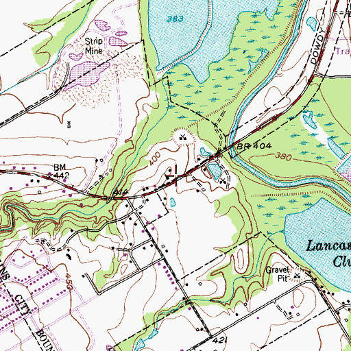 Topographic Map of True Light Missionary Baptist Church, TX