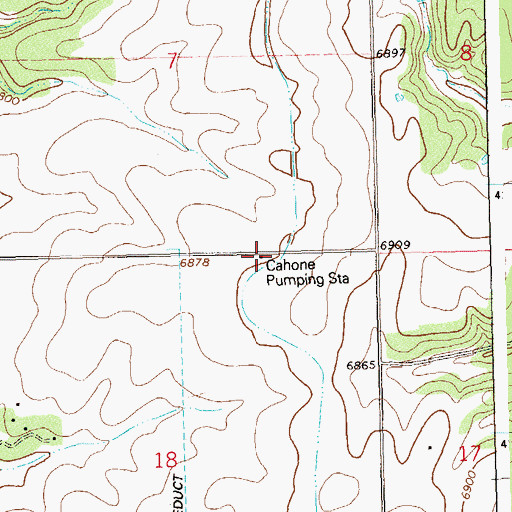 Topographic Map of Cahone Pumping Station, CO