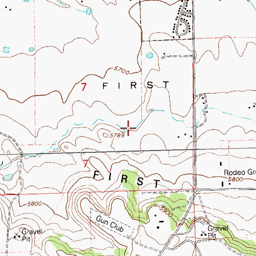 Topographic Map of C C Ditch - South Lateral, CO