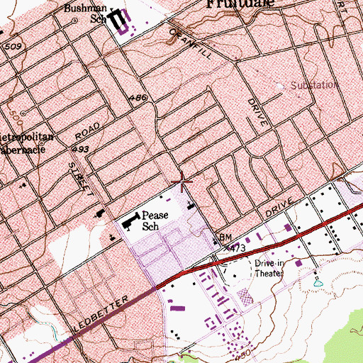 Topographic Map of Zion Missionary Baptist Church, TX