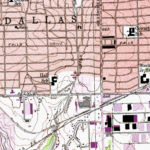 Topographic Map of American Orthodox Catholic Church, TX