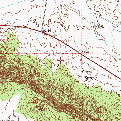 Topographic Map of Corral Number 1 (historical), CO