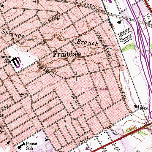Topographic Map of Resurrection Community Baptist Church, TX