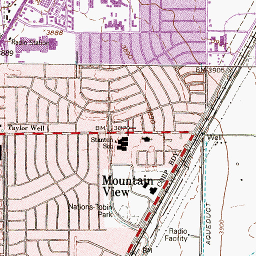 Topographic Map of The Church of Jesus Christ of Latter Day Saints, TX
