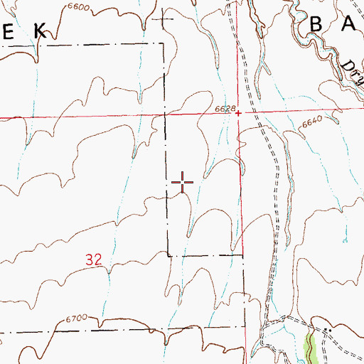 Topographic Map of Dry Creek Basin State Wildlife Area, CO