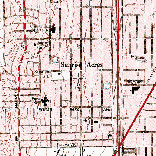 Topographic Map of Pentecostal Holiness Church, TX