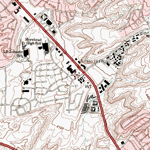 Topographic Map of Greek Orthodox Church of Saint Nicholas, TX