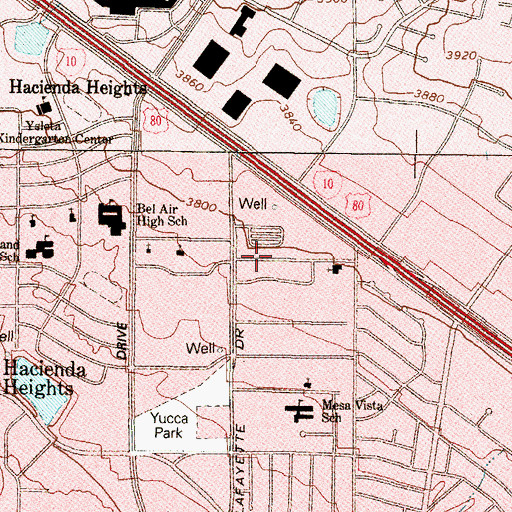 Topographic Map of Seventh Day Adventist Church, TX