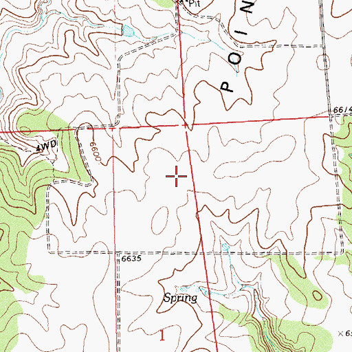 Topographic Map of McCloud Point, CO