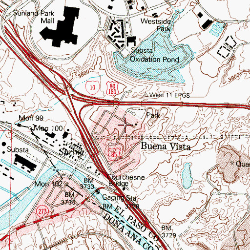 Topographic Map of Santa Teresita Catholic Church, TX