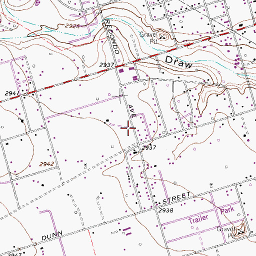 Topographic Map of Full Gospel Covenant Church, TX