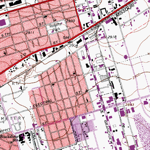 Topographic Map of Walkers Chapel Church, TX