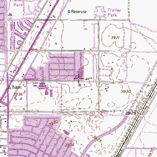 Topographic Map of Iglesia Apostolica de Northeast Church, TX