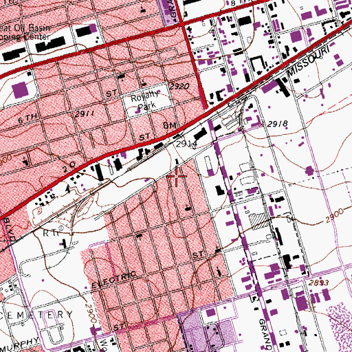 Topographic Map of King Soloman Baptist Church, TX