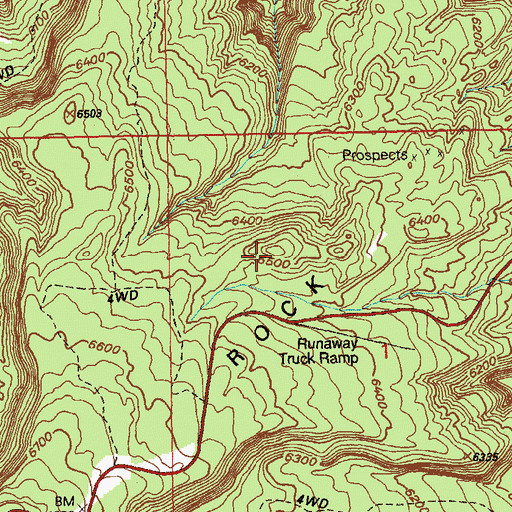 Topographic Map of Slick Rock Hill, CO