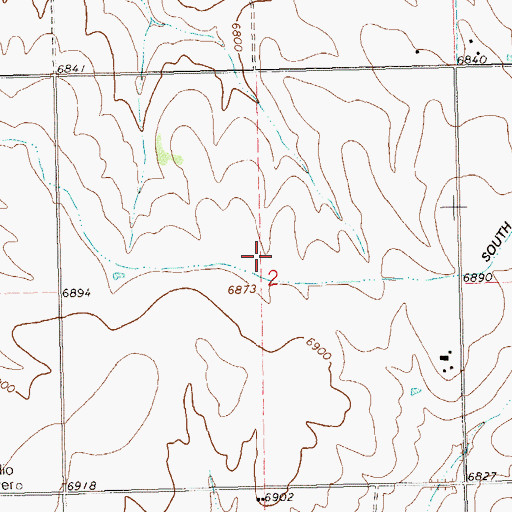 Topographic Map of South Canal, CO