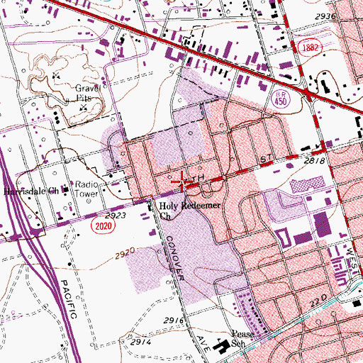 Topographic Map of The Church of Jesus Christ of Latter Day Saints, TX