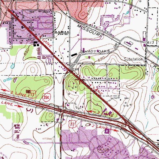 Topographic Map of The Church of Jesus Christ of Latter Day Saints, TX