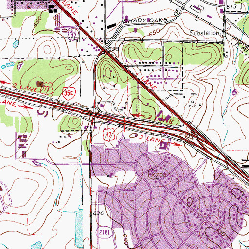 Topographic Map of Synod of the Sun Presbyterian Church, TX
