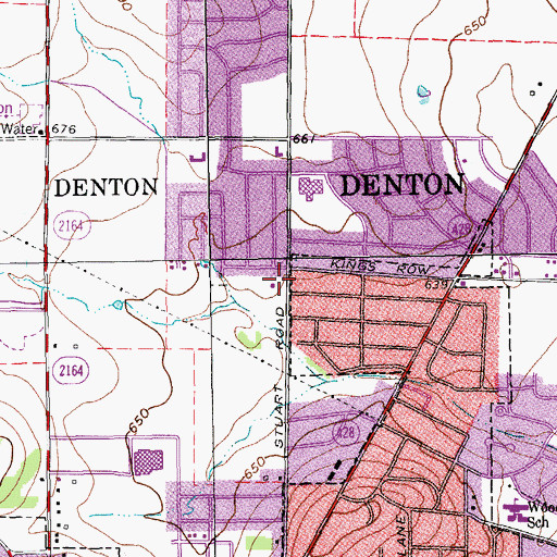 Topographic Map of First Mexican Baptist Church, TX