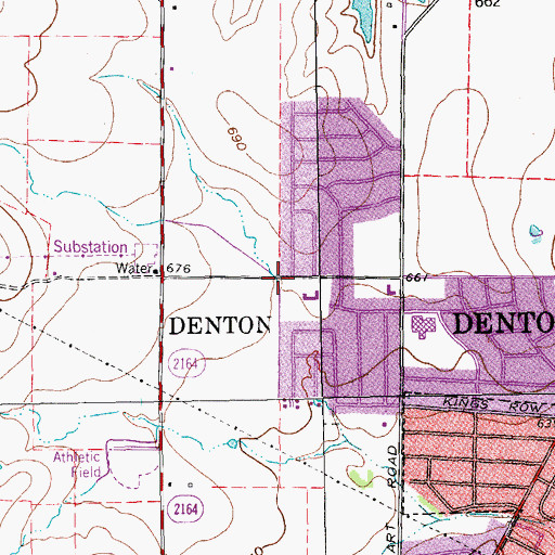 Topographic Map of Gateway United Baptist Church, TX