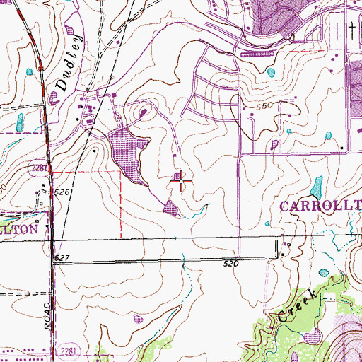 Topographic Map of First Church of the Nazarene, TX