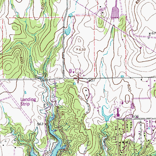 Topographic Map of Episcopal Church of the Annunciation, TX