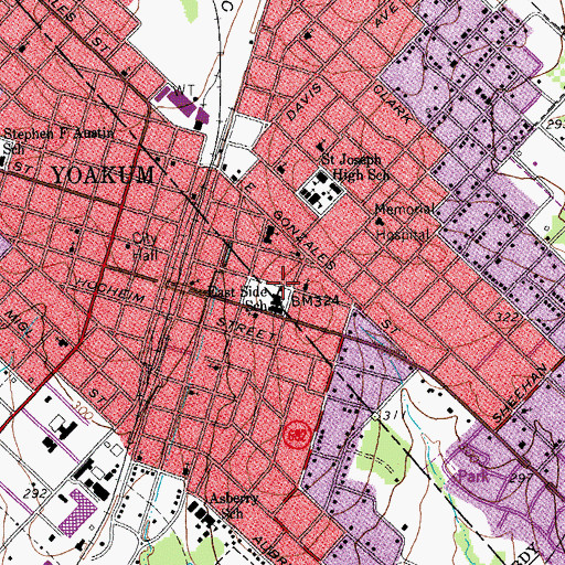 Topographic Map of Holy Communion Episcopal Church, TX