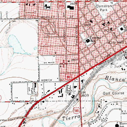 Topographic Map of Mount Sinai Baptist Church, TX