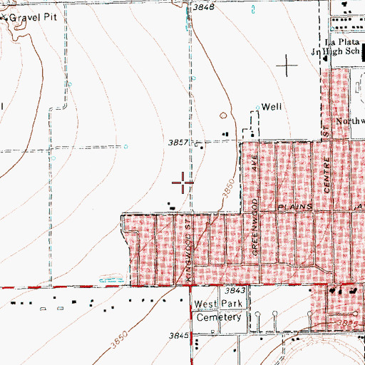 Topographic Map of Fellowship of Believers Church, TX