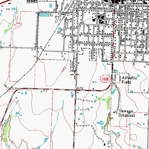Topographic Map of Faith Fundamental Independent Baptist Church, TX