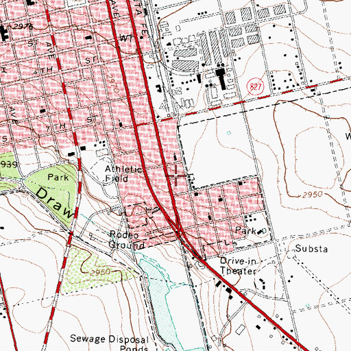 Topographic Map of Saint John Baptist Church, TX