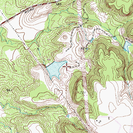 Topographic Map of Mountain Creek Community Church, TX