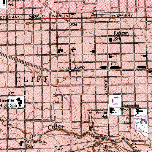 Topographic Map of New Testament Holiness Church, TX