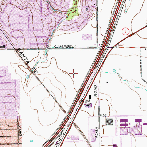 Topographic Map of Fellowship Bible Church North, TX