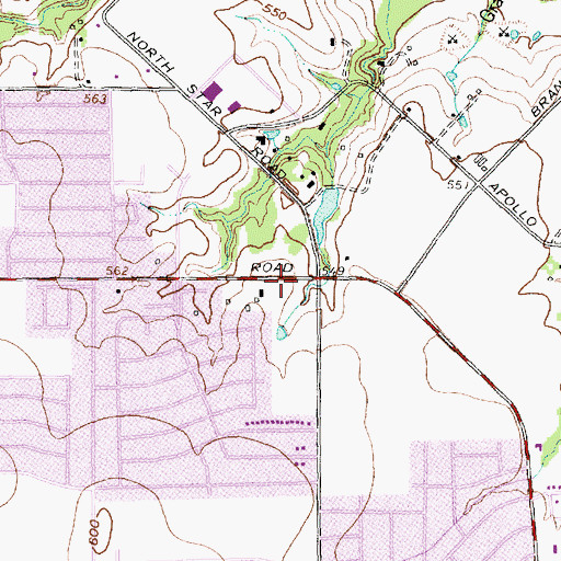 Topographic Map of Good Shepherd Presbyterian Church, TX